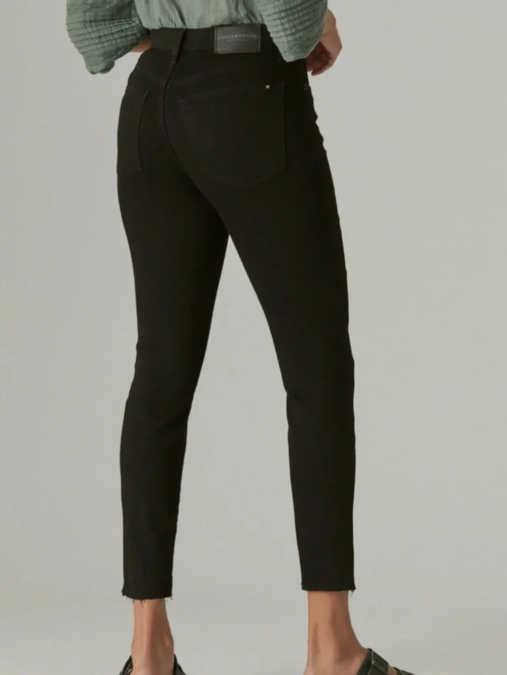 Lucky Brand High Rise Bridgette Black Cropped Jeans - Picture 3 of 11